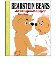 1boy 1girls bear bearcest berenstain_bears book_cover brother_and_sister brother_bear_(character) clothed_female_nude_male female incest male mammal molestation nude nudity panties sister_bear straight vaginal_fingering