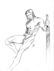 angeal angeal_hewley crisis_core crisis_core_final_fantasy_vii final_fantasy final_fantasy_vii male_only nude nude_male penis sword tagme