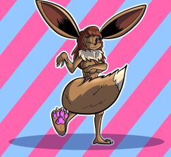 anthro birbpan breasts covering eevee eeveelution furry nude pokémon_(species) pokemon