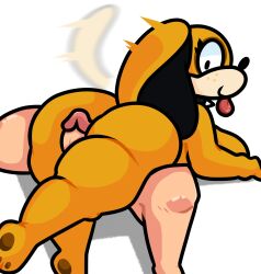 big_ass big_breasts big_penis breasts bubble_butt duck_hunt duck_hunt_dog furry huge_ass huge_cock huntress_(lewdewott) lewdewott nintendo penis rule_63 thigh_sex