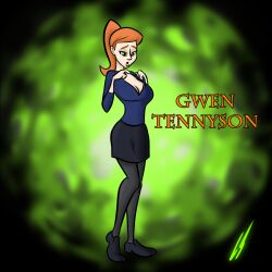 1girls ben_10 ben_10_omniverse cartoon_network character_name female female_only gwen_tennyson gwen_tennyson_(omniverse) lord_sarloc red_hair solo