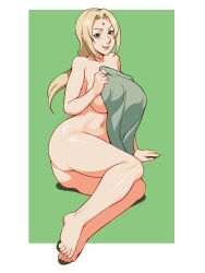 1girls ass breasts female female_only naruto nude rakintor solo tsunade