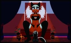 1boy aliasing anal cat_ears cat_tail clothed clothing countryhumans dildo femboy lingerie male male_only masturbation mostly_clothed perse_*_blyat pixel_art poland_(countryhumans) sex_toy squatting thighhighs