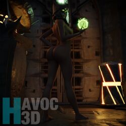 1girls 3d_(artwork) bungie destiny_(game) destiny_2 eris_morn female_only havoc-3d nude_female solo_female tagme