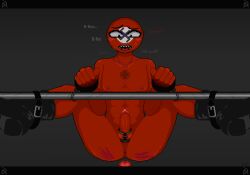 anal bondage boots countryhumans dubious_consent gay german_text handcuffs nazi_germany_(countryhumans) perse_*_blyat soviet_union_(countryhumans) spreader_bar whip_marks