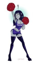 1girls bimbo bimbofication cheerleader cheerleader_outfit cheerleader_uniform critiq-d dazed dc dc_comics female female_only hypnosis personality_change pom_poms rachel_roth raven_(dc) solo sparkles teen_titans