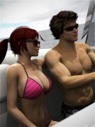 bikini breasts duo female male sunglasses sydgrl3d tinted_eyewear