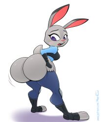 anthro anthropomorphic ass_expansion ass_inflation big_ass big_butt bunny bunny_ears bunny_girl bunny_tail butt_expansion butt_inflation disney female furry hourglass_figure huge_ass huge_butt hyperflannel judy_hopps rabbit rabbit_ears rabbit_girl rabbit_tail struggling struggling_to_fit thick_thighs tight_clothing tight_fit wide_hips zootopia