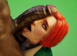 1boy 1girls 3d big_penis blender cabezadeperro00 cg dark-skinned_male dark_penis dark_skin huge_cock interracial penis_on_face the_witcher_(series) the_witcher_3:_wild_hunt triss_merigold