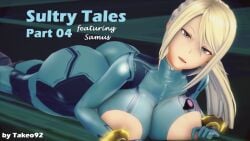 1girls 3d 3d_(artwork) athletic big_ass big_breasts blonde_hair blue_eyes bodysuit cleavage cover_page curvaceous curvy erect_nipples exposed_nipples female female_focus hourglass_figure huge_ass huge_breasts koikatsu large_ass large_breasts laying_on_stomach looking_at_viewer massive_breasts metroid ponytail samus_aran solo takeo92 text thick_thighs tight_clothing tight_fit voluptuous wide_hips zero_suit zero_suit_samus