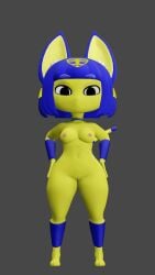 1girls 3d animal_crossing ankha ankha_(animal_crossing) anthro anthro_only cat_ears catgirl furry nude nude_female ssnomaly