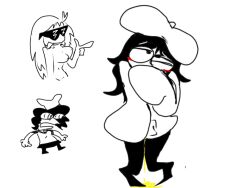 female genderbent genderswap_(mtf) itkkari mushroom_toppin peeing peppino_spaghetti pineapple_toppin pizza_tower self_upload shitpost toppin_gals toppin_gals_minus8 urine