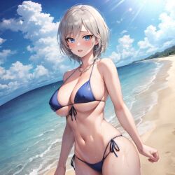 1girls ai_generated anastasia_(idolmaster) curvaceous curvy_body curvy_female female_focus female_only huge_breasts looking_at_viewer solo_female stable_diffusion the_idolm@ster