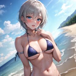 1girls ai_generated anastasia_(idolmaster) curvy_body curvy_female curvy_figure high_resolution huge_breasts looking_at_viewer short_hair silver_hair solo_female solo_focus stable_diffusion the_idolm@ster