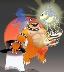 3_toes 5_fingers absurd_res armband balls belly bodily_fluids bowser bracelet cappy_(mario) claws clothing collar crown cum duo erection facial_hair feet fingers flaccid frown gay genital_fluids genitals hat headgear headwear hi_res human humanoid_genitalia humanoid_penis jewelry koopa male male/male male_only mammal mario mario_(series) moustache navel nintendo nipples nude penis possession power_moon red_eyes scalie shell spiked_armband spiked_bracelet spiked_collar spiked_shell spikes spikes_(anatomy) super_mario_odyssey toes top_hat