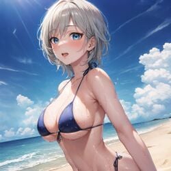 1girls ai_generated anastasia_(idolmaster) female_focus female_only huge_breasts looking_at_viewer silver_hair stable_diffusion the_idolm@ster voluptuous voluptuous_female