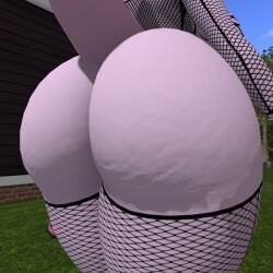 big_ass big_breasts bubble_butt female female_mewtwo huge_ass mewtwo pokemon pokemon_(species) thick_thighs wide_hips