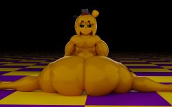 3d ass big_ass cometfnia five_nights_at_freddy's five_nights_in_anime golden_freddy_(fnaf) golden_freddy_(fnia) thick_ass thick_thighs