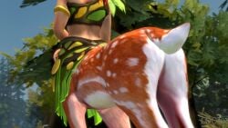 1girls 3d aiushtha_the_enchantress animated ass ass_expansion big_ass centaur cervid_taur coot27 deer deer_girl deer_taur dota_2 female female_only huge_ass no_sound solo source_filmmaker tagme taur video