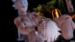 2023 3d 3d_animation animated bennett_(genshin_impact) big_penis femboy gay genshin_impact hard_on lgmods licking_anus male male/male male_only mp4 no_sound penis pool razor_(genshin_impact) rimjob rimming tagme video white_hair yaoi