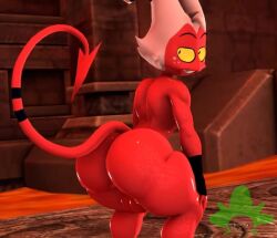 1boy 3d animated artist_request ass bent_legs bent_over big_ass big_butt demon femboy fingerless_gloves helluva_boss huge_ass imp looking_back male male_focus male_only moxxie_(helluva_boss) mp4 no_sound red_body red_skin sfm solo source_filmmaker tagme tagme_(artist) tail twerking unknown_artist video vivienne_medrano white_hair yellow_eyes