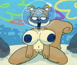 sandy cheeks from nickelodeon by macaréu drawings