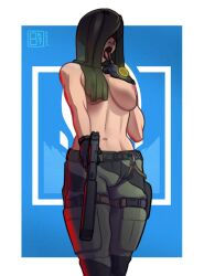 1girls 8botfunpunch areolae athletic athletic_female big_breasts breasts busty female female_focus female_only hourglass_figure lipstick military military_uniform nipples nokk_(rainbow_six) nude nude_female nudity pinup pinup_pose rainbow_six rainbow_six_siege tagme veil wide_hips