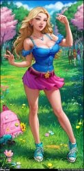 1girls 2boys 4girls aroma_sensei ass bent_wrist big_ass big_breasts big_lips blonde_hair blue_eyes breasts busty cleavage clothed converse curvaceous curvy curvy_figure cute cute_face digital_media_(artwork) eyebrows eyelashes eyes female female_focus fit fit_female full_body fully_clothed hair haley_(stardew_valley) hips hourglass_figure human large_breasts legs light-skinned_female light_skin lips mature mature_female outdoors panties skirt solo_focus standing stardew_valley thick thick_legs thick_thighs thighs thong top_heavy upper_body upskirt voluptuous waist wide_hips