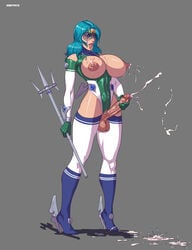 1futa ahe_gao areola balls big_breasts bishoujo_senshi_sailor_moon blue_hair breasts chestless crotchless cum cumshot curvy dmitrys erect_nipples erection futa_only futa_sans_pussy futanari gloves high_heels huge_breasts intersex jerking lactation large_balls large_penis masturbation messy michiru_kaiou milk muscular_futanari nipples no_bra penis penis_out sailor_neptune sailor_senshi saliva solo solo_futa teal_hair tears thighhighs tongue trident visor weapon