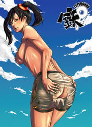 1girls ass female_only ling_xiaoyu tagme tekken tetsuonna topless