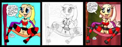 anthro brandy_&_mr_whiskers brandy_harrington canine disney disney_channel dog female fur furry innocenttazlet mammal monochrome nipples pussy rough_sketch tagme toon_disney