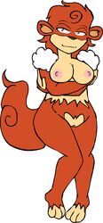 breasts female furry nipples pokemon pussy simisear solo tail