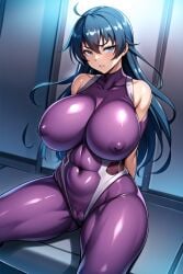 1girls ai_generated curvaceous curvy_body curvy_figure female_focus female_only huge_breasts igawa_asagi latex_suit looking_at_viewer skin_tight solo_female solo_focus stable_diffusion taimanin_(series) voluptuous voluptuous_female