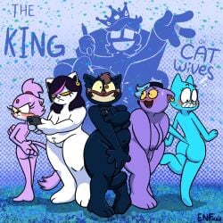 anthro ass black_body black_fur blaze_the_cat blue_body blue_fur breasts cat catti_(deltarune) catty_(undertale) covering_breasts covering_crotch covering_self deltarune earring embarrassed felid feline female female_anthro mae_(nitw) mae_borowski nicole_watterson night_in_the_woods nude overweight pink_body pink_fur purple_body purple_fur pussy sonic_(series) the_amazing_world_of_gumball theenfman undertale undertale_(series) white_body white_fur