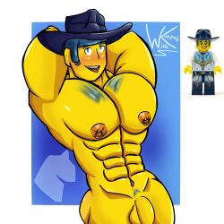 balls bandmates_series_1 cowboy cowboy_hat dick discowboy lego male_only nipple_piercing toony vidiyo wichi-kz yaoi