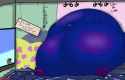 anurahylidae ass_expansion blue_skin blueberry_inflation body_expansion breast_expansion huge_ass huge_breasts impossible_clothes inflation marie_(splatoon) ripped_clothing spherical_inflation splatoon sunken_head sunken_limbs wardrobe_malfunction