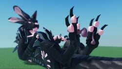 3boys 3d 3d_animation animated aranga_(dragon_adventures) dragon dragon_adventures feral foot_fetish foot_focus footjob gay gay_sex homosexual male male_only no_sound paws roblox roblox_game tagme video willie_piv