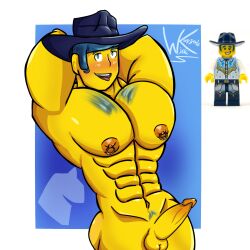 balls bandmates_series_1 cowboy cowboy_hat dick discowboy lego nipple_piercing self_upload toony vidiyo wichi-kz yaoi