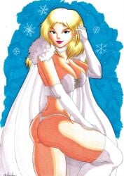 blonde_hair blue_eyes clayton_tavares corset earrings emma_frost hellfire_club lingerie marvel marvel_comics panties thong thong_panties tramastudio white_queen x-men