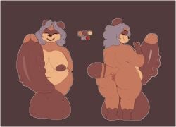 2023 anthro anus areola ass balls belly big_areola big_balls big_belly big_breasts big_butt biped breasts brown_body brown_fur brown_nose brown_skin canid canine chubby_anthro chubby_belly chubby_gynomorph chubby_intersex color_swatch colored digital_drawing_(artwork) digital_media_(artwork) elderly_anthro elderly_gynomorph elderly_intersex eyelashes facial_markings fangs flat_colors fur genitals grannybase grey_hair gynomorph hair hand_behind_back happy head_markings hi_res huge_balls huge_hips huge_thighs hyper hyper_balls hyper_genitalia intersex japanese junko_gamou_(grannybase) looking_at_viewer looking_back malafox mammal markings mask_(marking) micropenis model_sheet multicolored_body multicolored_fur multicolored_skin multicolored_tail navel nipples nude old open_mouth overweight overweight_anthro overweight_gynomorph overweight_intersex penis puffy_anus raccoon_dog simple_background small_penis smile solo standing tail tanuki teeth thick_thighs wide_hips