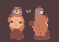 2023 anthro anus areola ass balls belly big_areola big_balls big_belly big_breasts big_butt biped breasts brown_body brown_fur brown_nose brown_skin canid canine chubby_anthro chubby_belly chubby_gynomorph chubby_intersex color_swatch colored creepy_smile digital_drawing_(artwork) digital_media_(artwork) elderly_anthro elderly_gynomorph elderly_intersex eyelashes facial_markings fangs flat_colors fur genitals grannybase grey_hair gynomorph hair hands_behind_back happy head_markings hi_res huge_balls huge_hips huge_thighs hyper hyper_balls hyper_genitalia intersex japanese junko_gamou_(grannybase) looking_at_viewer looking_back malafox mammal markings mask_(marking) micropenis model_sheet multicolored_body multicolored_fur multicolored_skin multicolored_tail navel nipples nude old open_mouth overweight overweight_anthro overweight_gynomorph overweight_intersex penis puffy_anus raccoon_dog red_eyes sadistic_smile simple_background small_penis smile solo standing tail tanuki teeth thick_thighs wide_hips