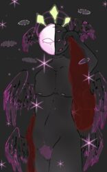 ambiguous_gender black_background black_body black_skin countryhumans countryhumans_oc fanart pubic_hair simple_background wings