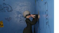 2boys 3d big_penis blindfold disembodied_penis erect_penis erection femboy glory_hole licking_penis light-skinned_male light_skin male male_focus male_only nier nier:_automata penis ref_drawing trap white_hair yaoi yorha_9s