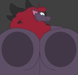 big_ass bubble_butt huge_ass muffyhecc_(character) no_humans non-human non-human_only pokémon_(species) pokemon pokemon_(species) thatsimpyguy zoroark