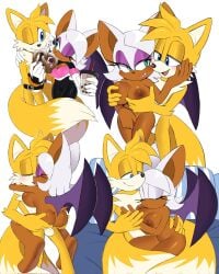 age_difference aged_up anthro bat big_breasts dark-skinned_female fox light-skinned_male nude nude_female older_female older_woman_and_younger_boy rouge_the_bat sega sonic_(series) sonic_the_hedgehog_(series) squish_(artist) tagme tails younger_male