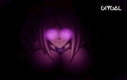 1girls boobs female female_only five_nights_at_freddy's five_nights_in_anime fnia giygal glowing_eyes humanoid looking_at_viewer rule_63 solo springtrap springtrap_(fnaf) springtrap_(fnia)