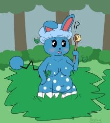 anthro azumarill breasts chubby furry nude panface4 pokémon_(species) pokemon