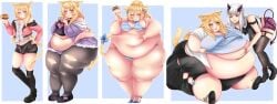 2023 blush blushing chub chubby chubby_male donut fat fatty food gluttony hamburger ice_cream morbidly_obese obese overweight sweetdreamcoffe tagme yellow_hair