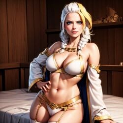 ai_generated blizzard_entertainment blonde_hair female jaina_proudmoore multicolored_hair ninart_ai platinum_blonde_hair tagme warcraft white_hair world_of_warcraft