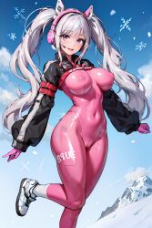 1girls ai_generated alice_(nikke) curvy curvy_figure female_focus female_only goddess_of_victory:_nikke hi_res huge_breasts latex_suit skin_tight solo_female solo_focus stable_diffusion voluptuous_female